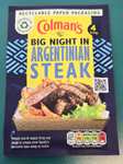 Colmans Argentinian Steak Mix 21g instore Sunbury