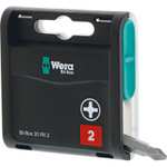 Wera Bit-Box 20 H PH2 Extra Hard bits for drill/drivers, 25mm, 20pc pack £7.21 @ Amazon