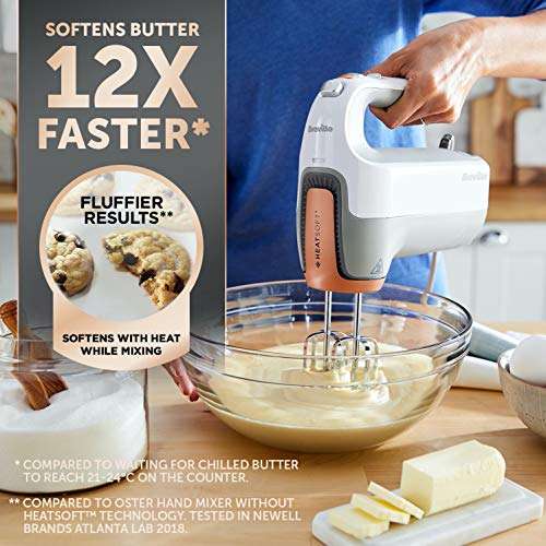 Breville HeatSoft Electric Hand Mixer | Warms Butter | 7 Speed Hand Whisk 270W £29.99 @ Amazon (Prime Exclusive Deal)