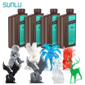 Sunlu 3D Printer Resin Standard/Water Washable/ABSLike LCD Buy 3 get 1 Free + 20% off (E.g. 4 kg of grey ABS like = £48) sold by Sunlu