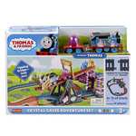 Thomas and friends Motorized Toy Train Set Crystal Caves, Tipping Bridge & 8 Ft of Track for Kids