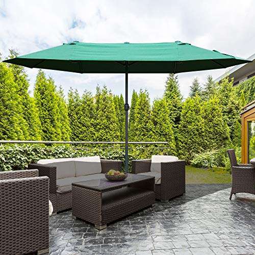 Outsunny 4.6m Garden Parasol Double-Sided Sun Umbrella Patio Market Shelter Canopy Shade - £67.14 - Sold by MH Star / Fulfilled by Amazon