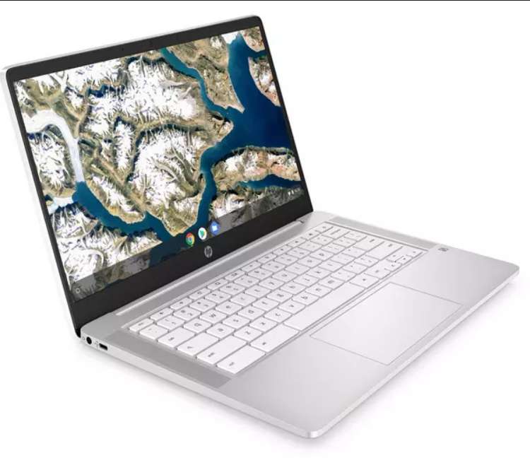 HP 14a-na0509sa 14" Chromebook - Intel Pentium Silver, 64 GB eMMC, White £184 with code (plus possible £100 cashback) @ Currys