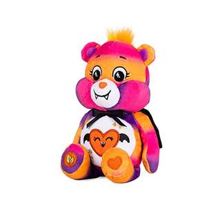 Care Bears Halloween 22cm Bean Plush - Spooky Sparkle Bear, Collectable Cute Soft Toy, Vampire Cuddly Toy, Fangs and Cape