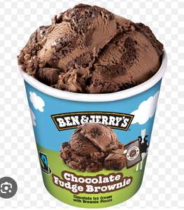 Ben & Jerry's Chocolate Fudge Brownie or Caramel Swirl Ice Cream 460ml - Instore (Derby)