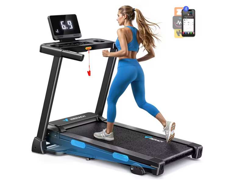 MERACH Foldable Treadmill T12 Incline 0.8-12km/H with code + PayPal @ MERACH Official Store