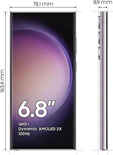 Samsung Galaxy S23 Ultra, 512GB, SIM Free Smartphone, Lavender with a Samsung Galaxy Chromebook Go £1,249 @ Amazon