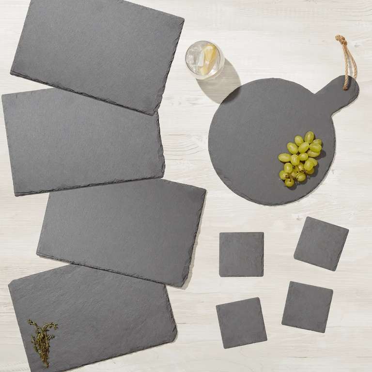 Slate 9 Piece Serving Set - £10 Delivered with Code @ IWOOT