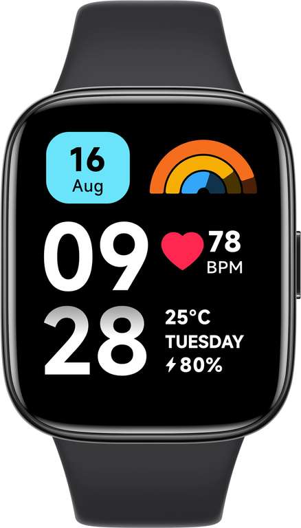 Xiaomi Redmi Watch 3 Active - Bluetooth Calls, 1.83 LCD Screen, Heart Rate  Monitor, Up to 12 Days Battery Black (+ 3 Year Warranty)
