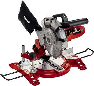 Einhell TC-MS 2112 Compound Mitre Saw | 1600W, 5000 RPM Circular Saw With Work Table, Clamp, Dust Collection