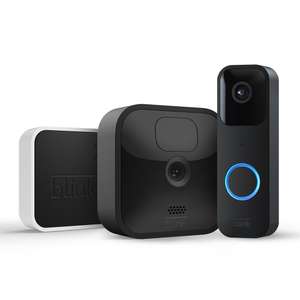 Blink Outdoor with two-year battery life | 1-Camera System + Blink Video Doorbell | HD Smart Security camera