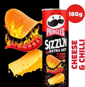 Pringles Sizzl'n Extra Hot Cheese & Chilli - 180g - Instore - Ipswich