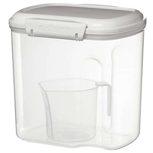 Sistema BAKE IT Food Storage Container + Measuring Cup | 2.4 L Food Pantry Storage Container | BPA-Free £5.25 @ Amazon