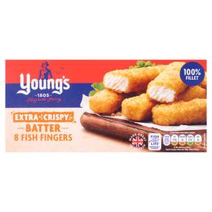 Young's Extra Crispy Batter Fish Fingers x8 240g - Nectar Price