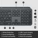 Logitech MX Keys Wireless Keyboard - Free C&C