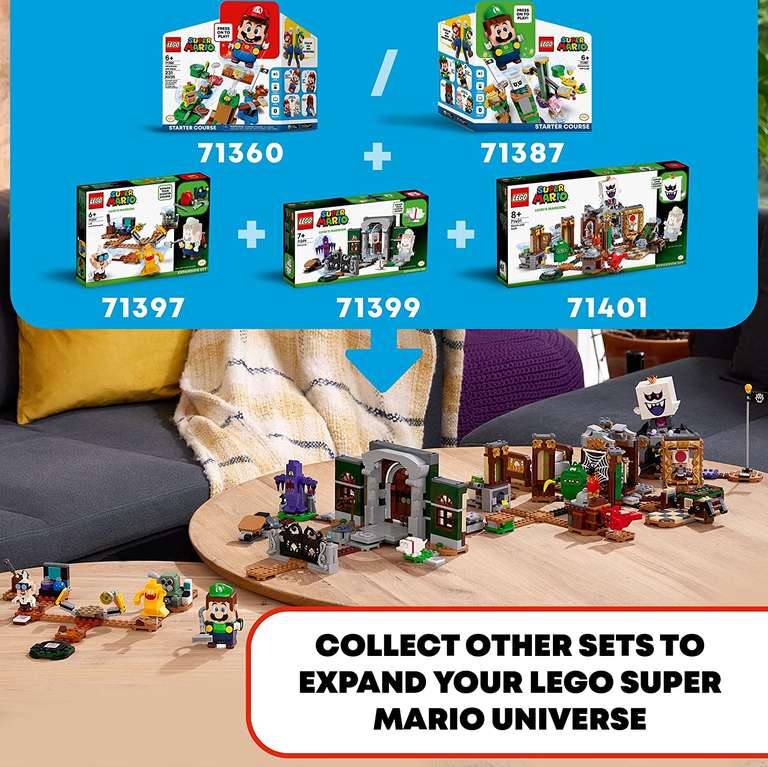 LEGO Super Mario 71401 Luigi’s Mansion Haunt-and-Seek Expansion Set - £46.80 @ Amazon