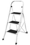 Home Vida 3-Step Steel Portable Folding Heavy Duty Ladder