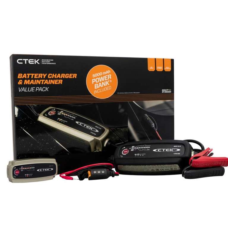 CTEK MXS 5.0 Smart Trickle Battery Charger W Indicator + Powerbank + Bumper - £71.99 delivered @ UK Camping and Leisure