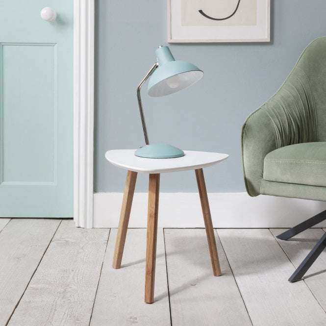 Malme Side Table Medium in White and Natural Pine - £12 Delivered @ Noa And Nani