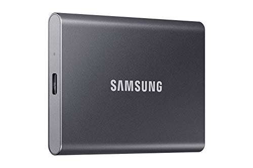 Samsung T7 Portable SSD - 2 TB - USB 3.2 Gen.2 External SSD Titanium Grey £112.99 @ Amazon