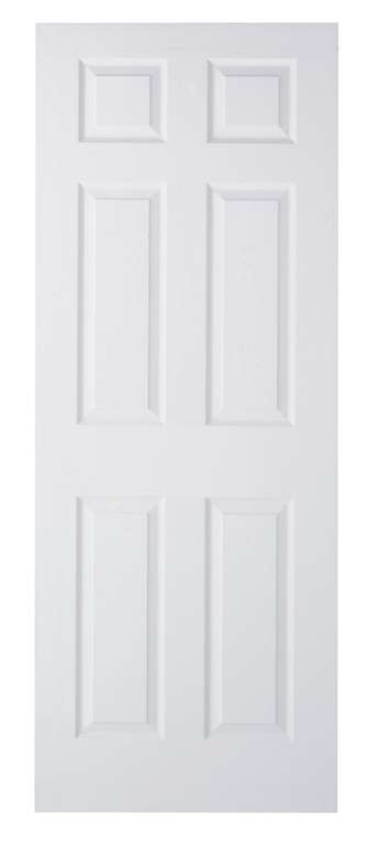 Wickes Lincoln White Grained Moulded 6 Panel Internal Door - 1981mm x 762mm