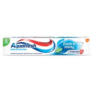 Aquafresh Toothpaste Triple Protection Fresh & Minty, 75 ml (Pack of 1) (76p/68p with Subscribe & Save + 5% off 1st S&S)