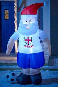 6ft lit inflatable England Santa £30 +£4.99 delivery at Studio