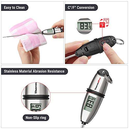 ThermoPro TP02S Digital Meat Thermometer, Instant Read Thermometer Sold by ThermoPro UK FBA