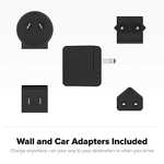 ZAGG mophie Charge Stream Global Travel Kit, Wireless Charger, Car Adapters, Wall Adapters for all World Regions