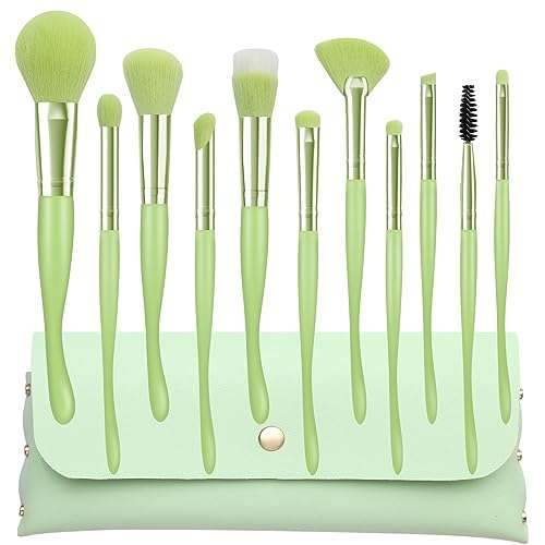 11pcs Professional Make Up Brushes Face Eyebrow Brush Set W/Voucher - Sold by Concept Worlds FBA