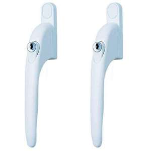 Yale Universal Window Handles, Can be Used on Left and Right Handed Windows, White, Pack of 2