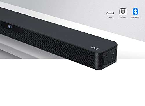 LG Electronics Soundbar SN4 2.1 ch 300W High Res Audio Sound Bar with Bluetooth, HDMI and Optical Connectivity