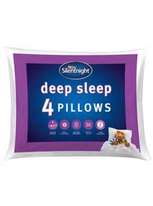 Silentnight Deep Sleep Pillow - 4 Pack £12 + £2 in cashpot