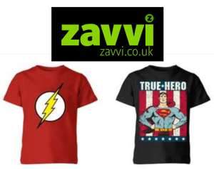 Get 2 DC Comics Kids T-Shirts For £10 (£5 Per T-shirt) With Code Delivered @ Zavvi