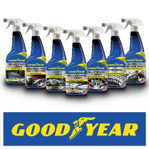 Goodyear Car Cleaning Kit Interior Exterior Wash Wax Polish Tyres Wheel Cockpit - £16.99 delivered (With Code) @ eBay / thinkprice