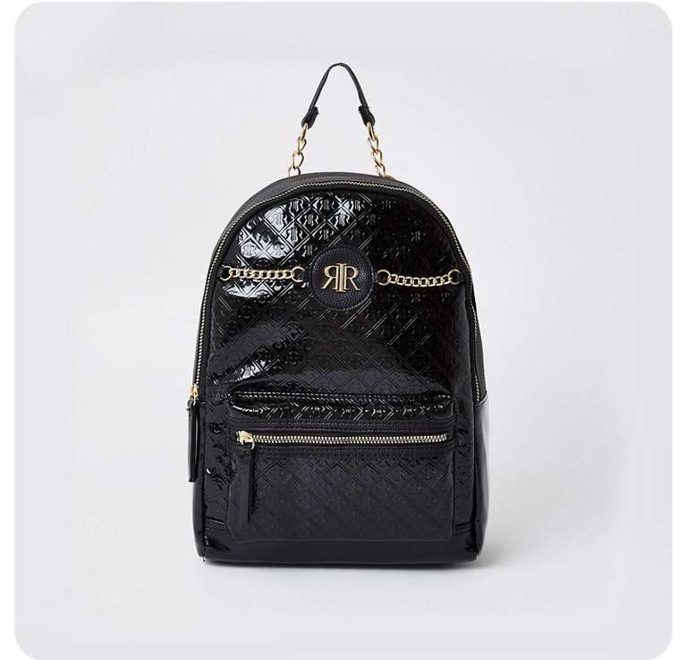 River Island Black Rucksack Seller, 58 