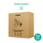 UGREEN RJ45 Connector,50 Pack Cat5e/Cat5 rj45 pass connectors 8P8C STP Gold Plated- £8.40 @Dispatches from Amazon Sold by UGREEN GROUP UK
