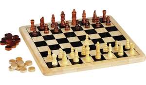Chad Valley Wooden Chess and Draughts Board Game £4.50 / Chad Valley 40 Classic Board Games Bumper Set - £4.50 with click & collect @ Argos