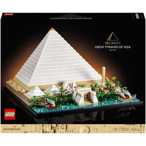 LEGO Architecture: Great Pyramid of Giza Set for Adults (21058) - £89.99 with code + £1.99 delivery @ Zavvi