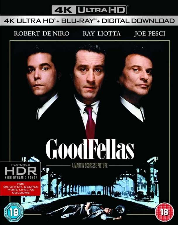 Goodfellas [4K Ultra-HD] [1990] [Blu-ray] [2016] £13.99 @ Amazon