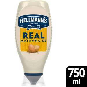 Hellman's Real Mayonnaise 750ml (Instore Grimsby Heron)