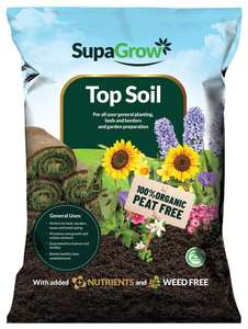 SupaGrow Premium Blended Topsoil - 25L Free C&C