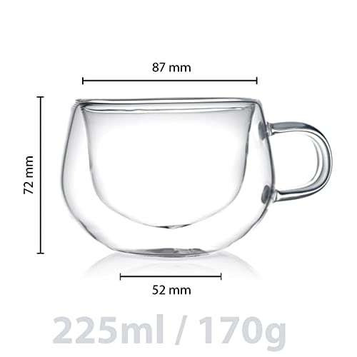 ANSIO Double Walled Thermo Coffee Mugs 225ml Pack Of 2 £7.97 Dispatched By Amazon, Sold By Ansio