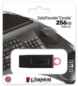 Kingston 256GB DataTraveler Exodia USB 3.2 Gen 1 Flash Drive W/code, Sold By Box_UK