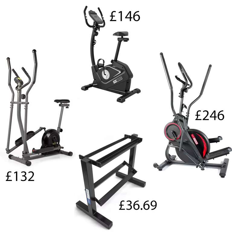 Fitness Reductions - Pro Fitness Exercise Bike - £146 / Opti Magnetic 2 in 1 Cross Trainer - £132
