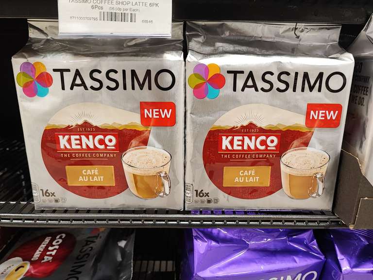 Tassimo Kenco Café Au Lait Coffee Pods x16