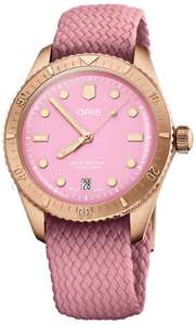 Oris Watch Divers Sixty Five Cotton Candy Bronze Lipstick Pink - £945 With Code @ C W Sellers