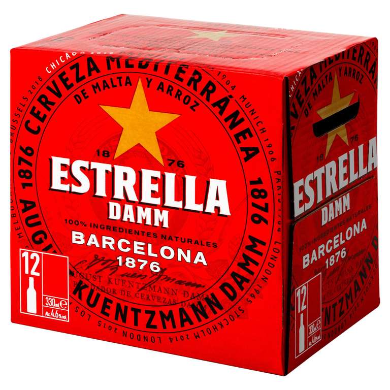 Estrella Lager 12x330ml bottles £7 at Asda Rochdale