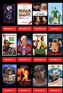 X-Mas Season: Cinema tickets. From £5 + 95p B/ Fee - Die Hard / ELF / Home Alone 1/2 / Bad Santa / Love Actually / Jingle All The Way +More