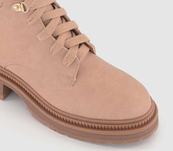 Adventure Padded Cuff Hiker Boots in blush (black for £15)